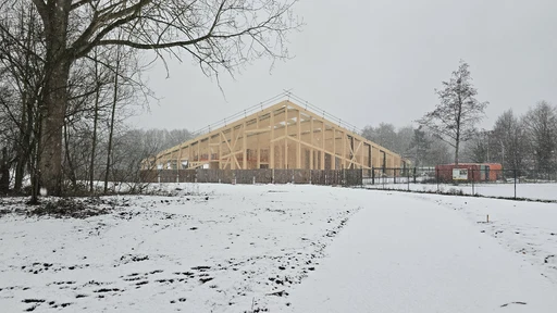 Bouw houten constructie